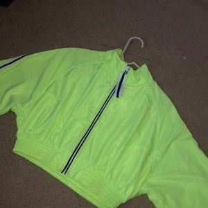 Neon Yellow Windbreaker